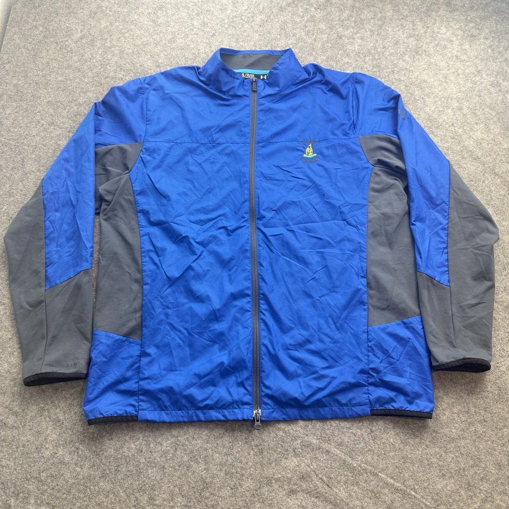 Under Armour Ballybunion Golf Club Jacket Mens XL Blue Windbreaker Full Zip